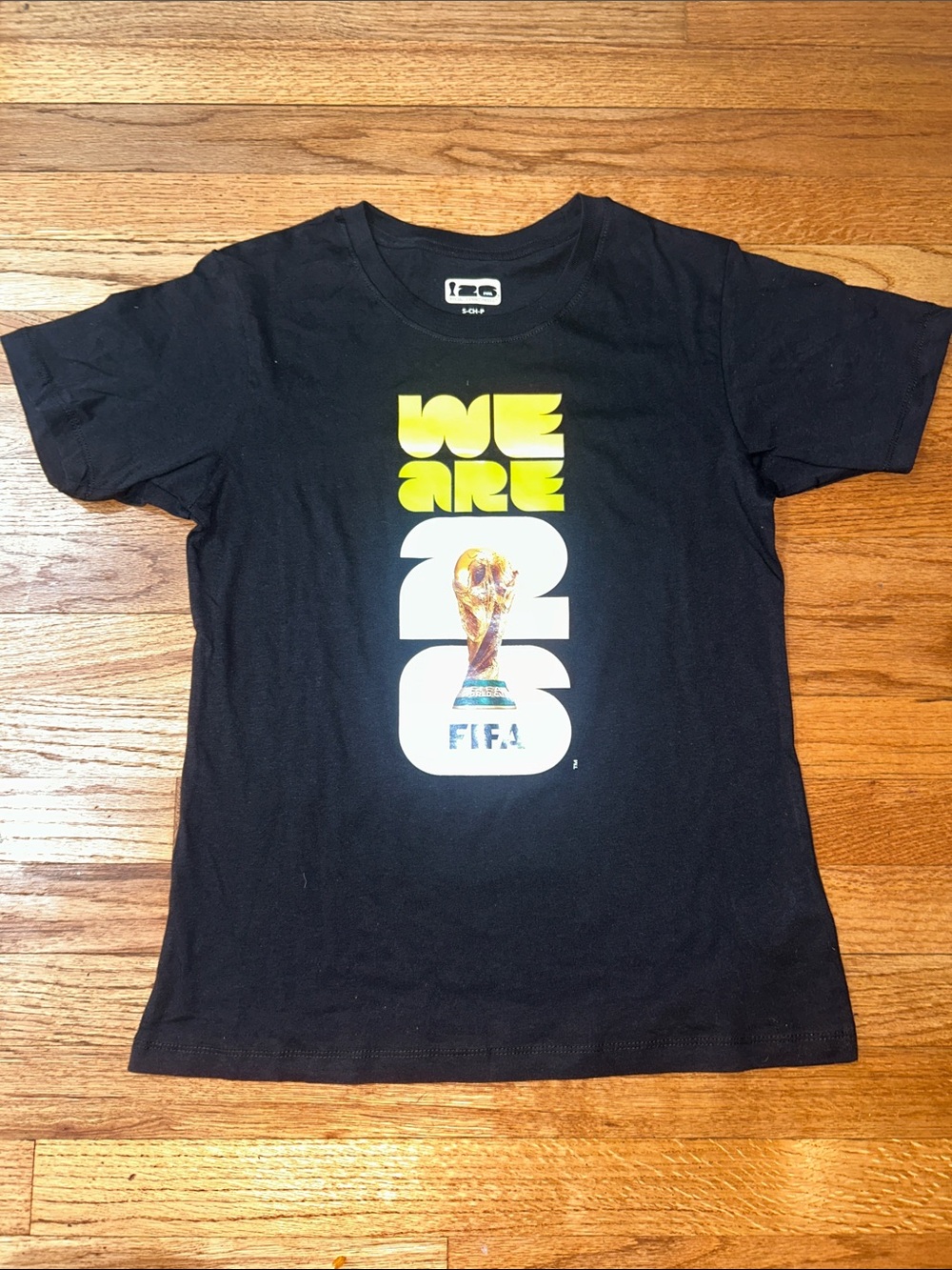 FIFA Womens Black 'We Are 2026 Graphic Tee Size Small NEW